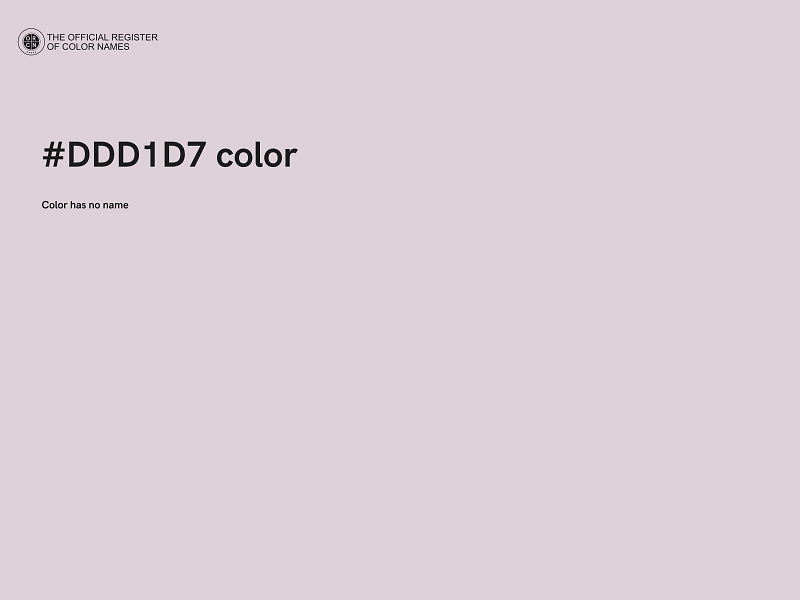 #DDD1D7 color image