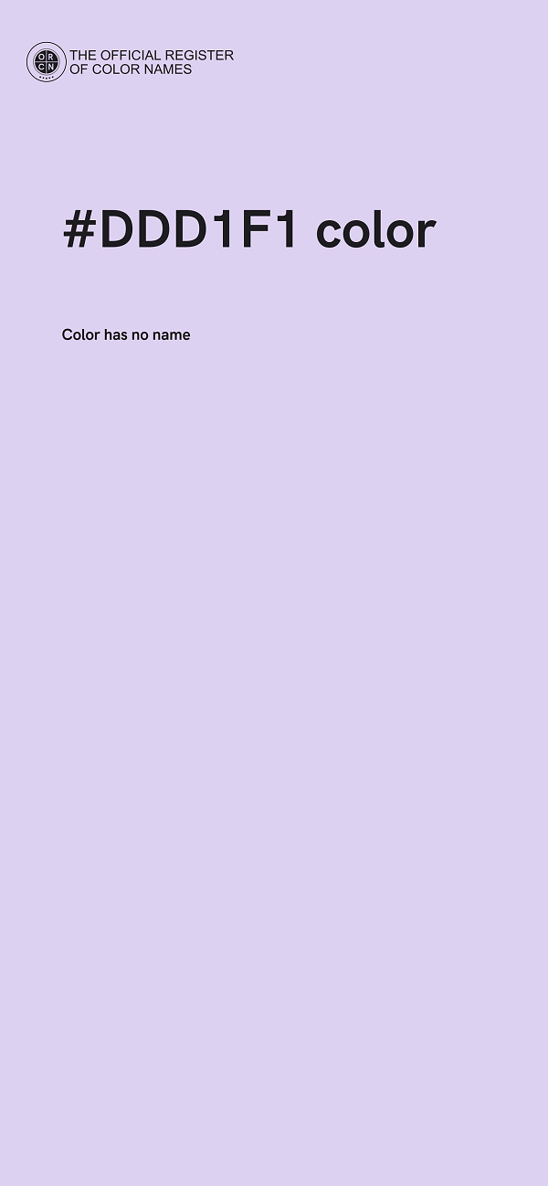 #DDD1F1 color image