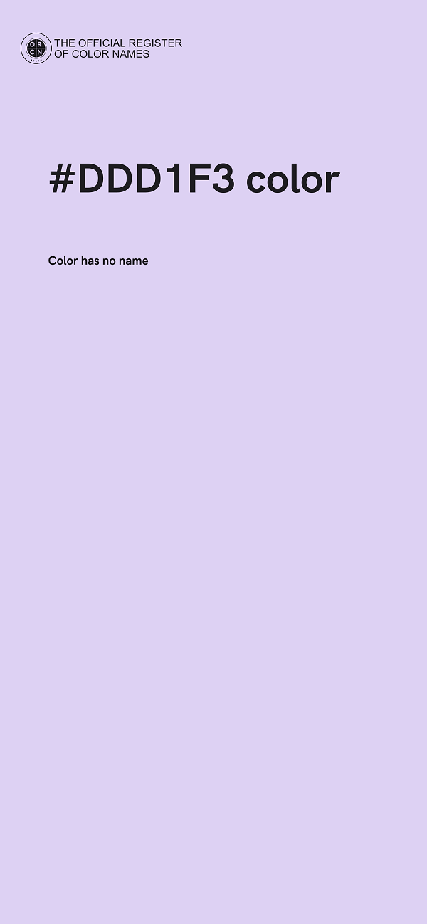 #DDD1F3 color image