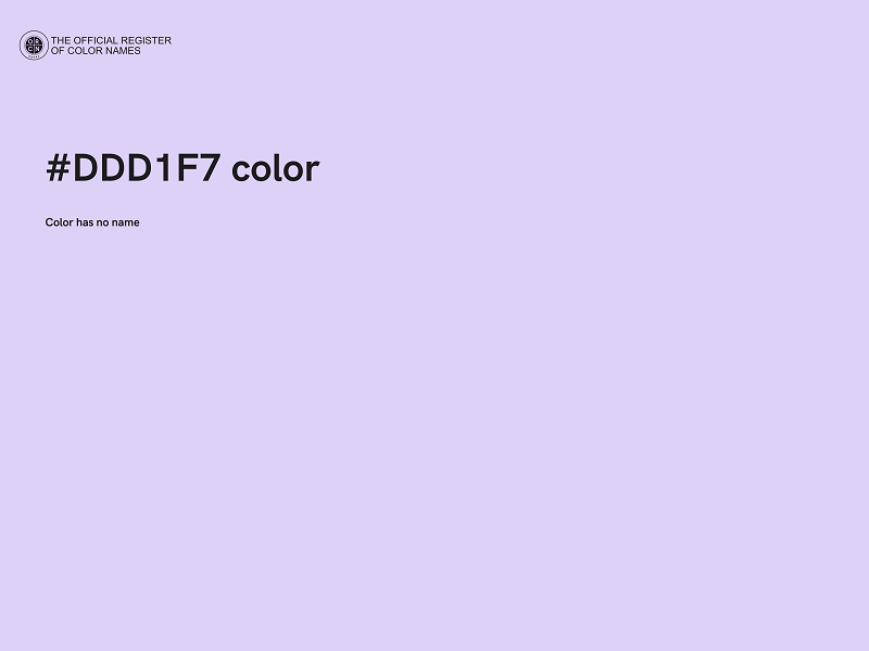 #DDD1F7 color image