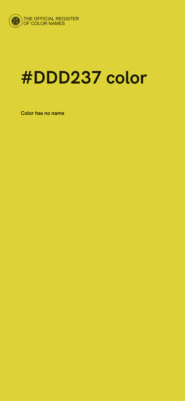 #DDD237 color image