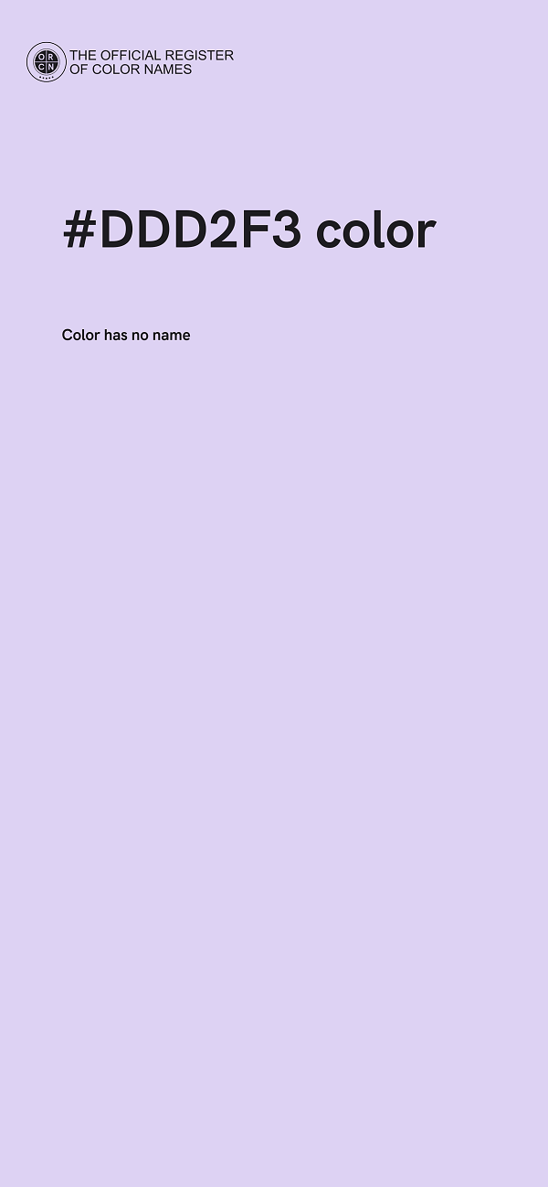 #DDD2F3 color image