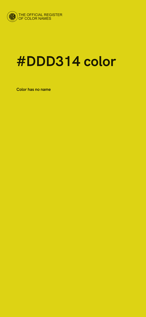 #DDD314 color image