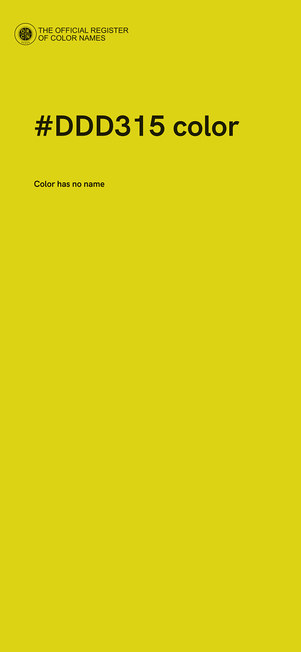 #DDD315 color image