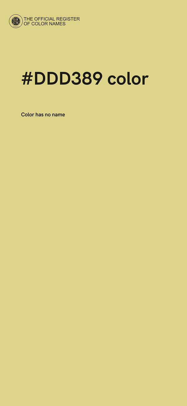 #DDD389 color image