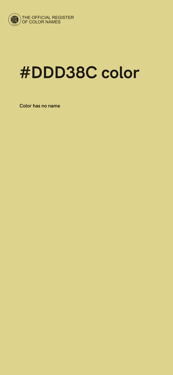 #DDD38C color image