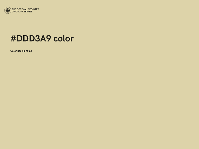 #DDD3A9 color image