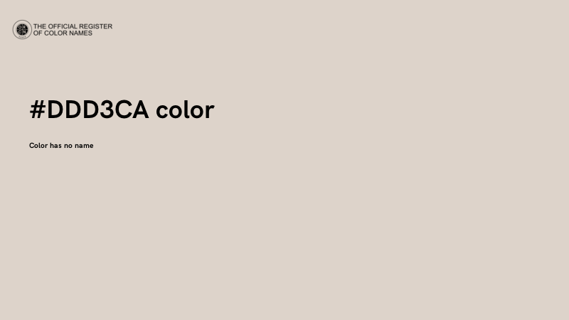 #DDD3CA color image