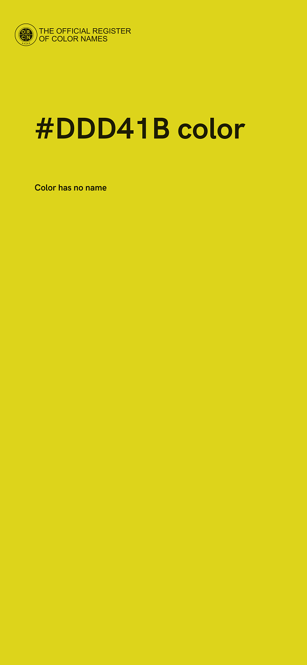 #DDD41B color image