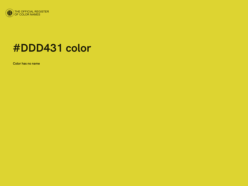 #DDD431 color image