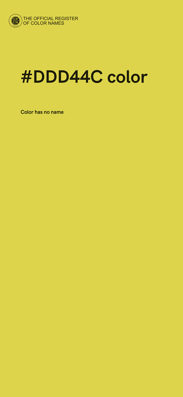 #DDD44C color image