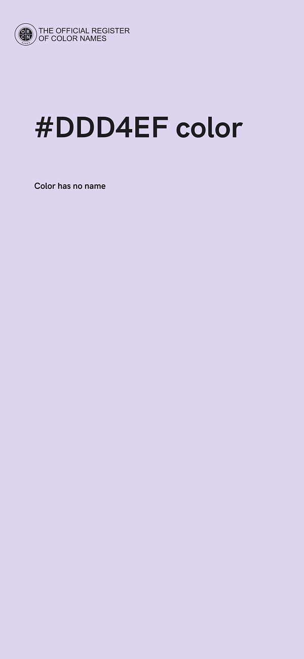#DDD4EF color image