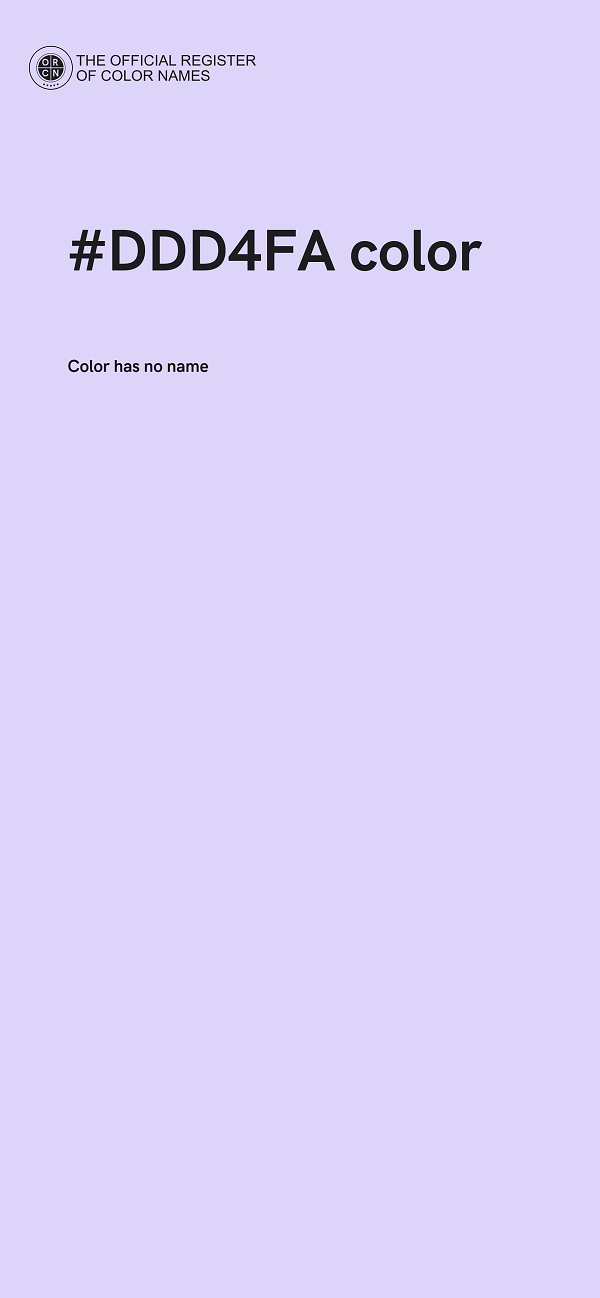 #DDD4FA color image