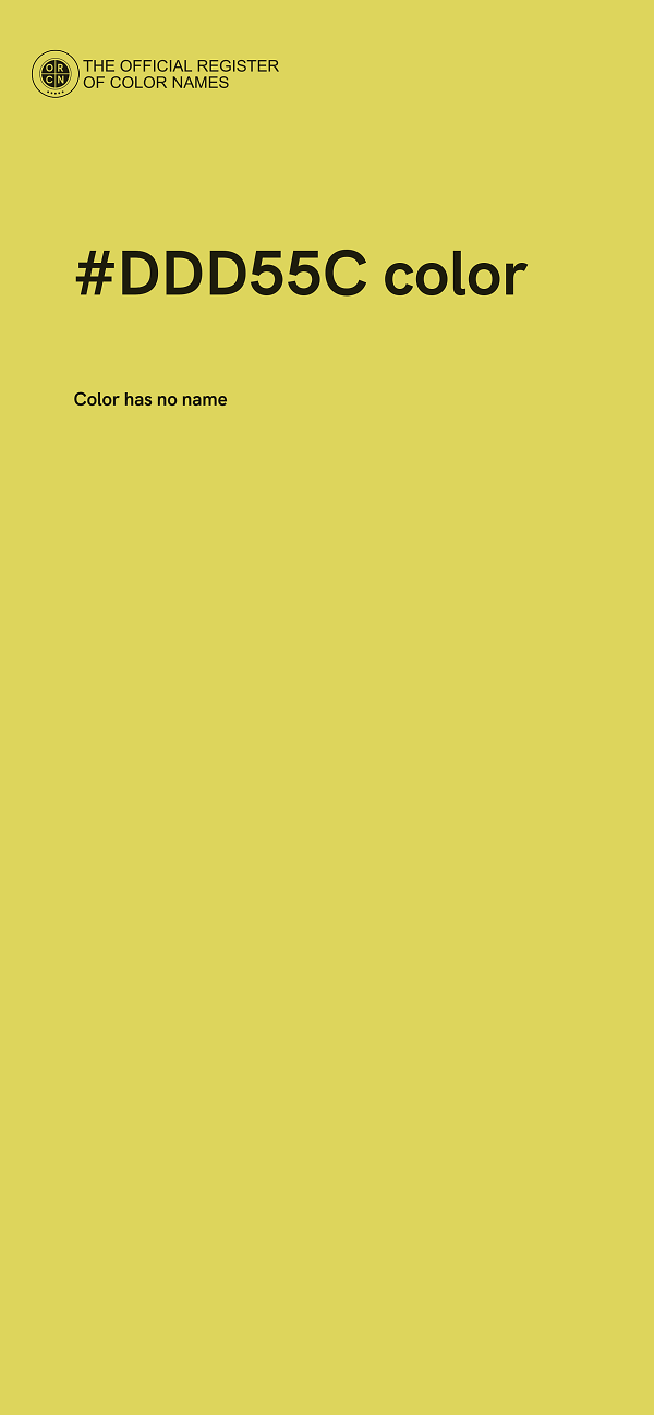 #DDD55C color image
