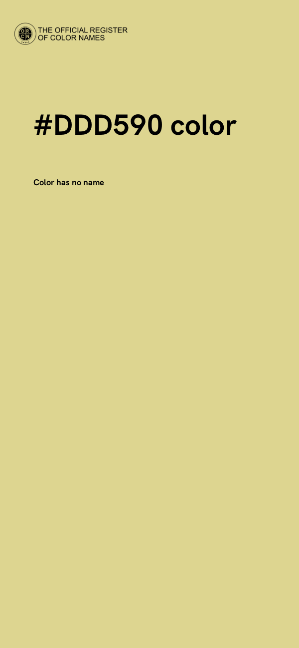 #DDD590 color image