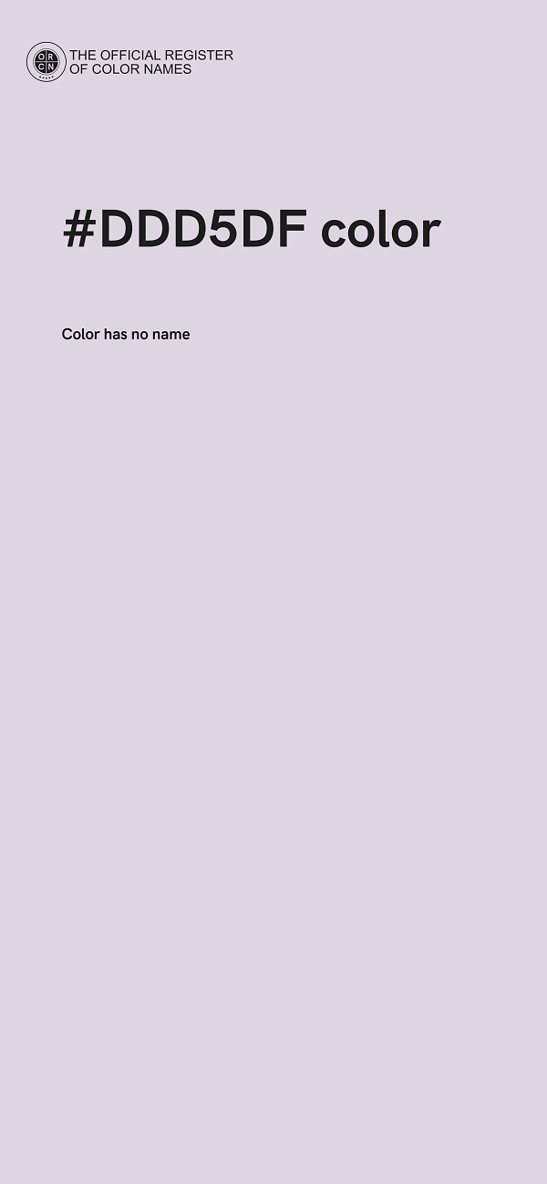 #DDD5DF color image