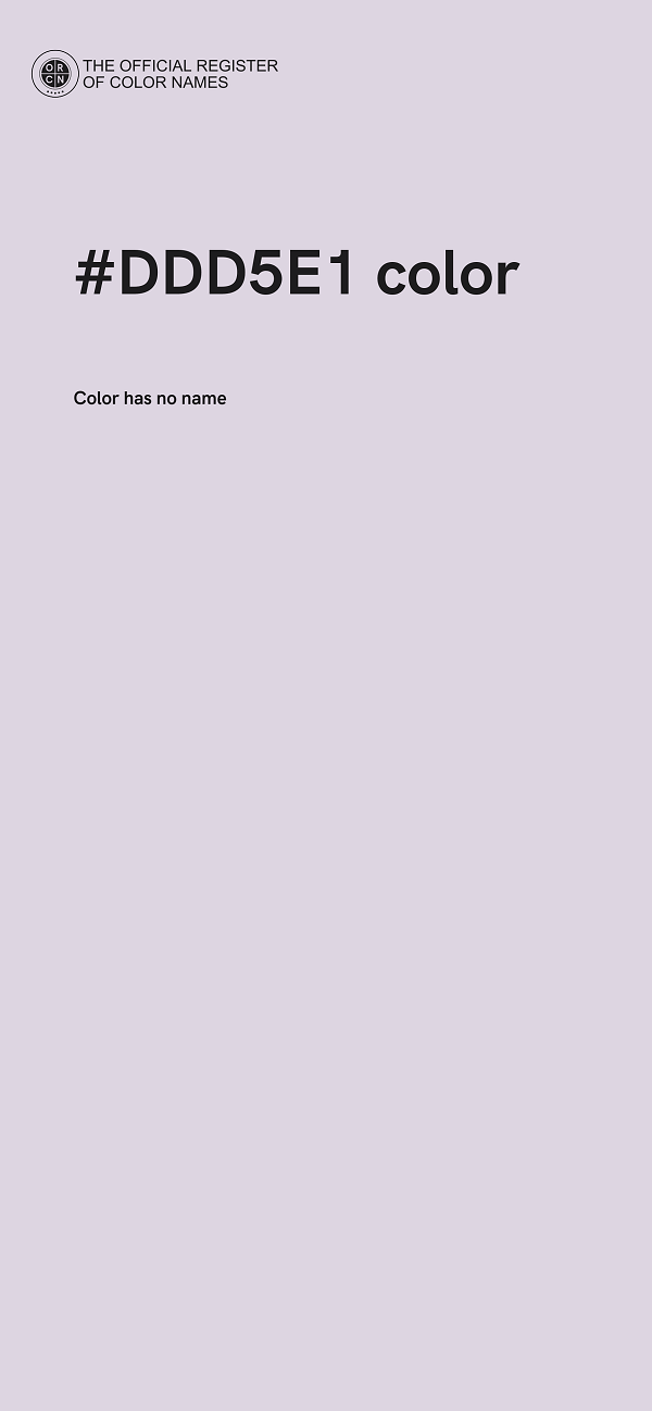 #DDD5E1 color image