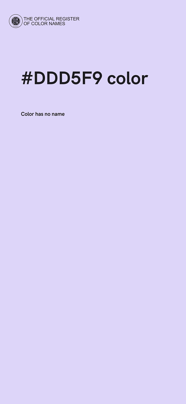 #DDD5F9 color image