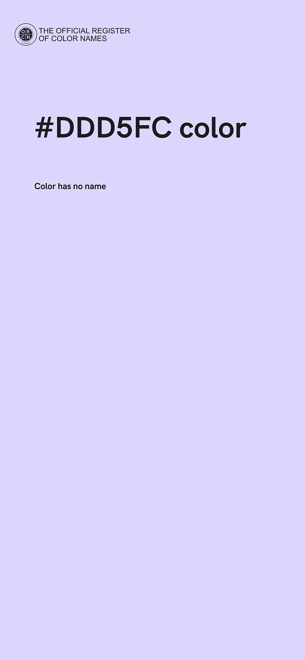 #DDD5FC color image