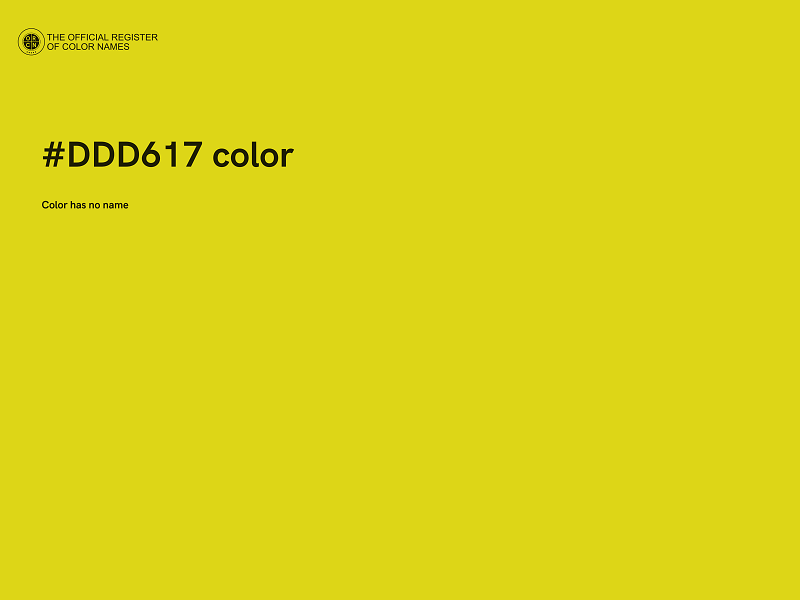 #DDD617 color image