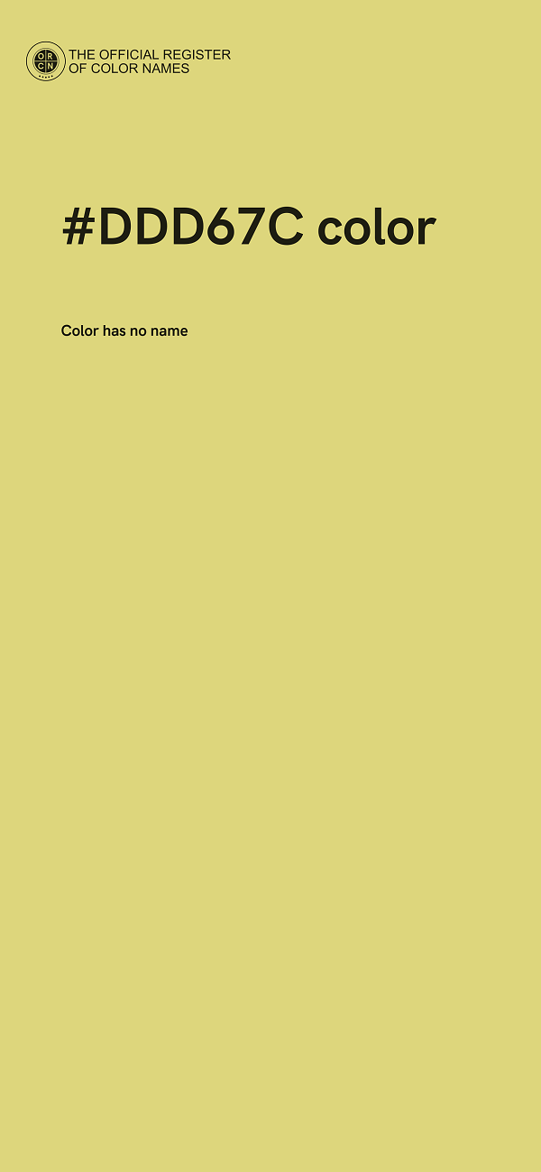 #DDD67C color image