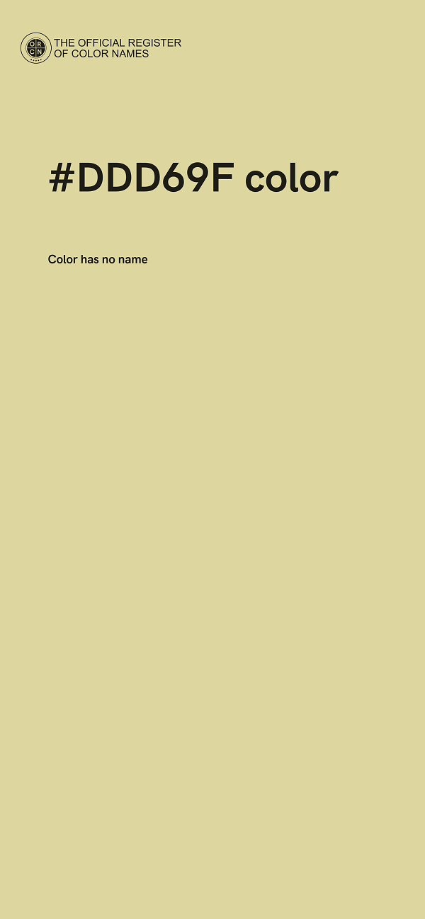 #DDD69F color image