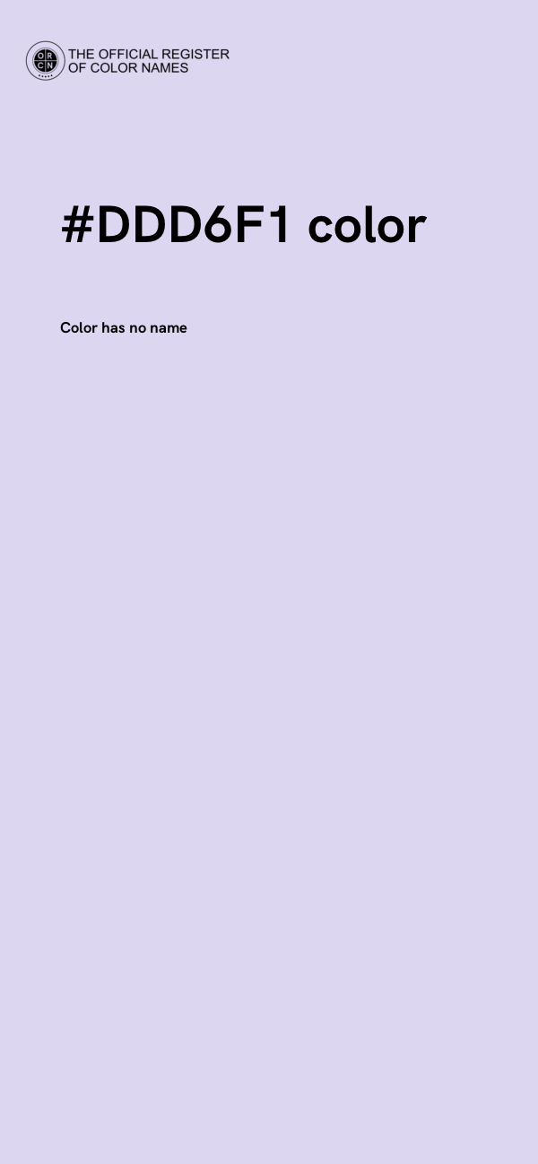 #DDD6F1 color image
