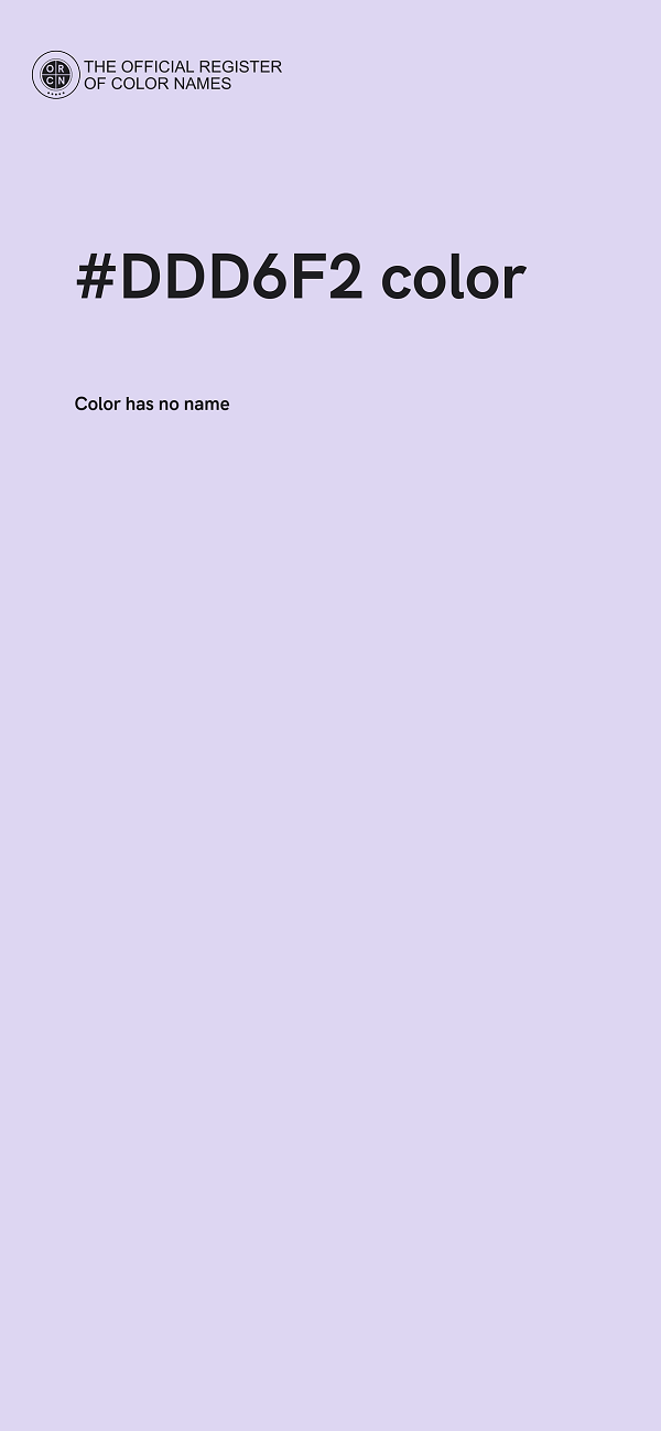 #DDD6F2 color image