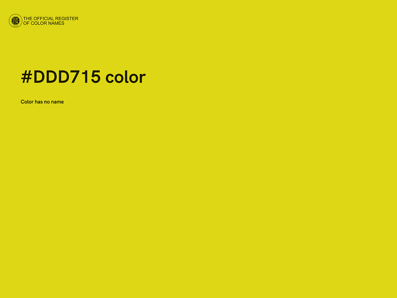 #DDD715 color image