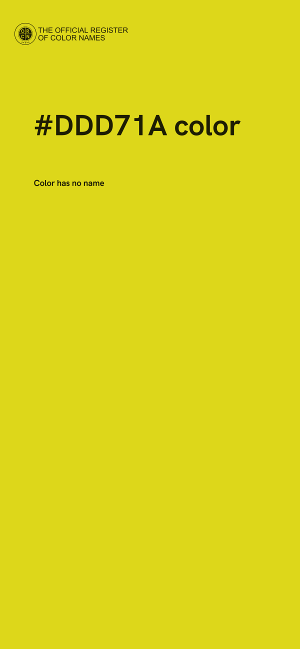 #DDD71A color image