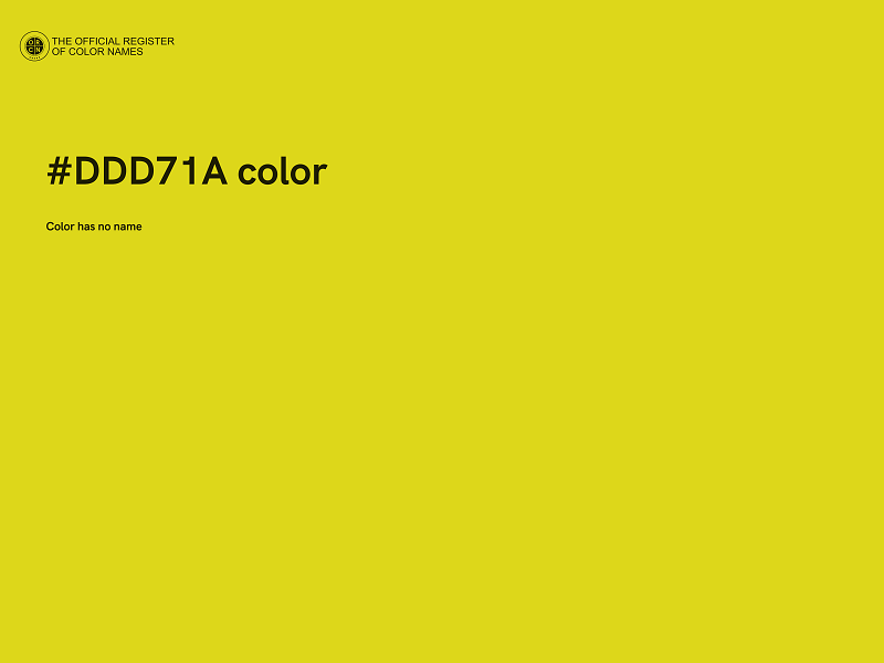 #DDD71A color image