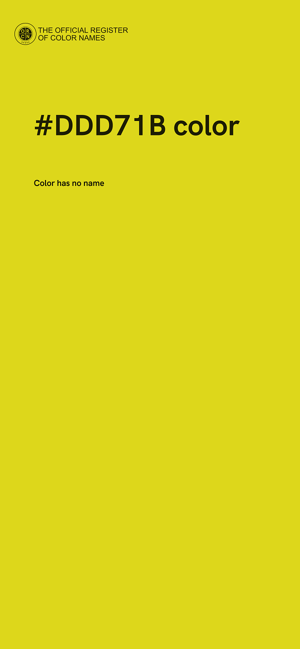 #DDD71B color image