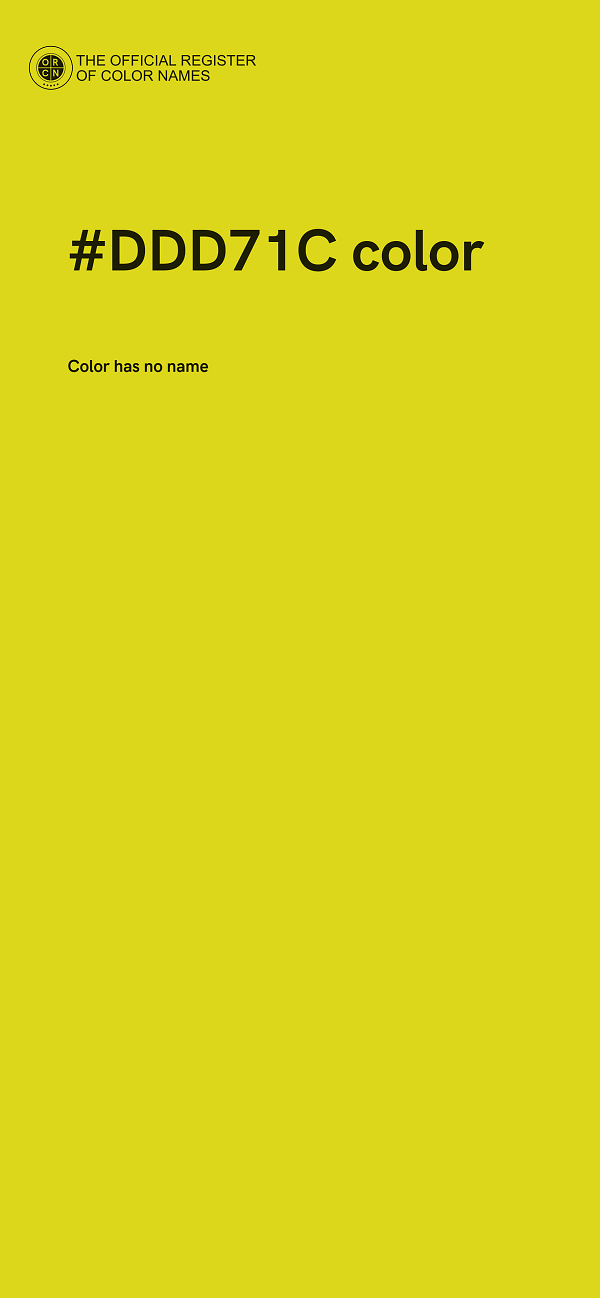 #DDD71C color image