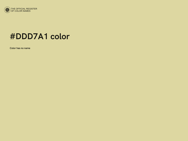 #DDD7A1 color image