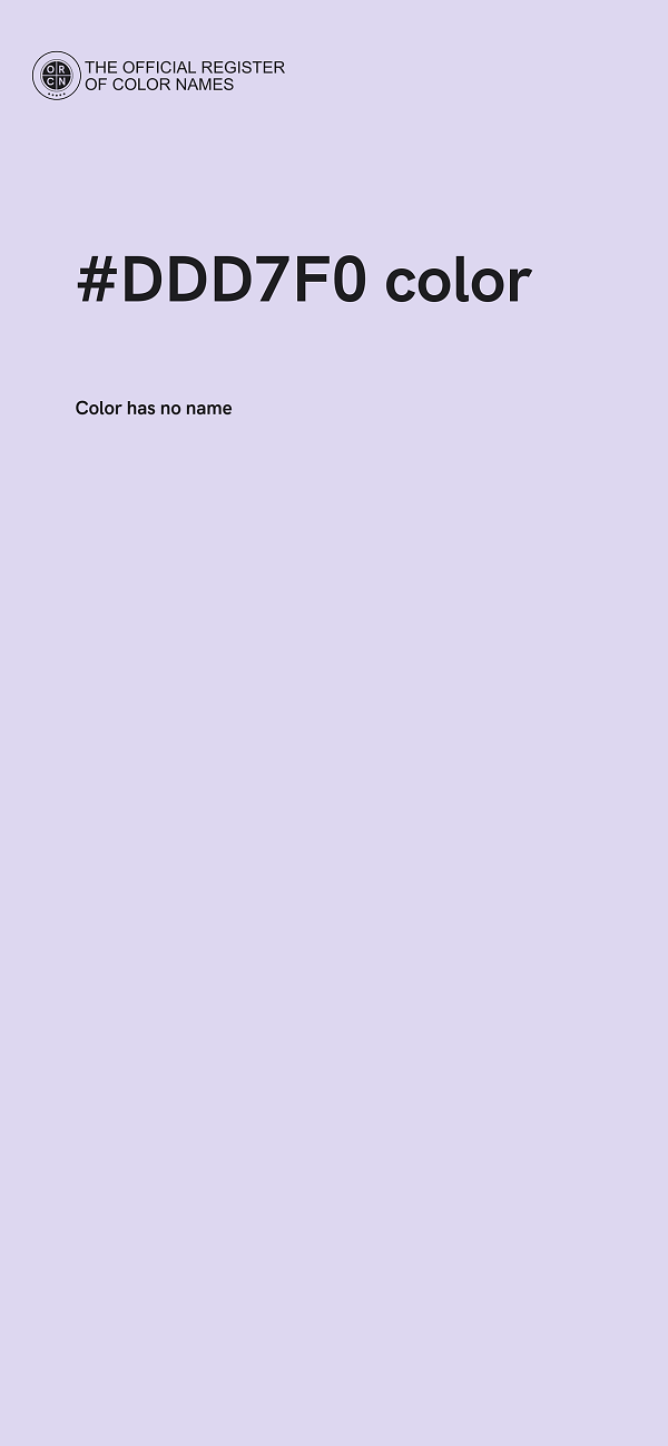 #DDD7F0 color image