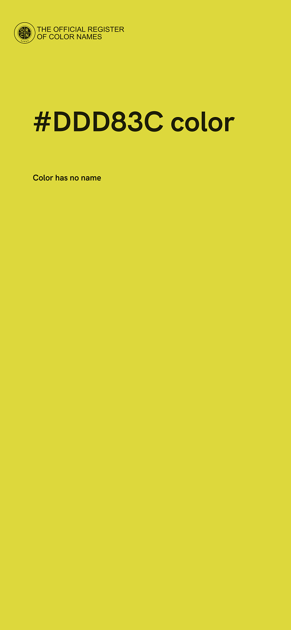 #DDD83C color image