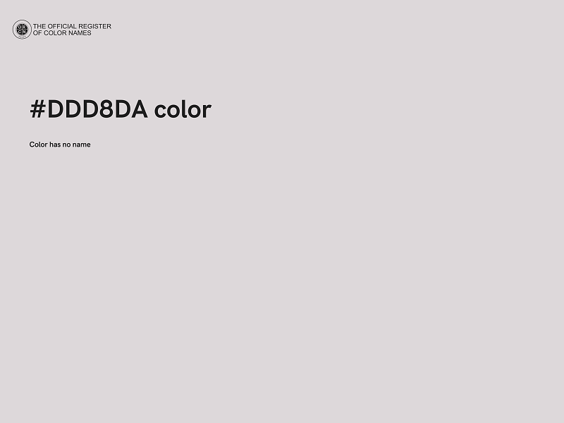 #DDD8DA color image