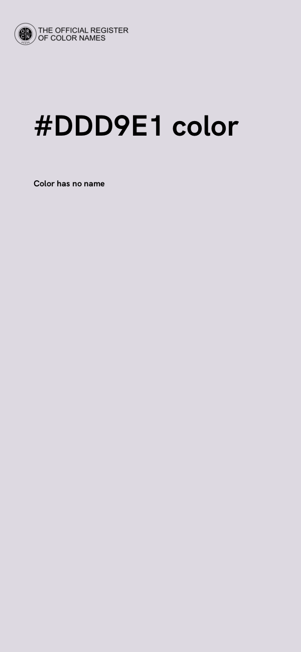 #DDD9E1 color image