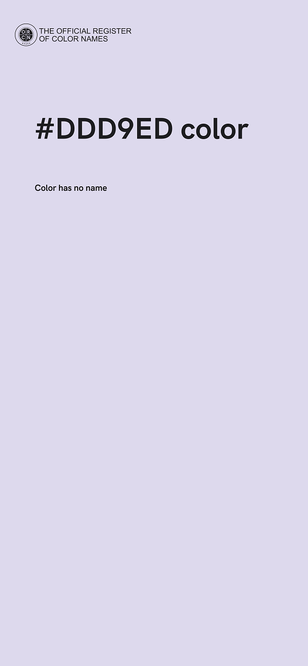 #DDD9ED color image