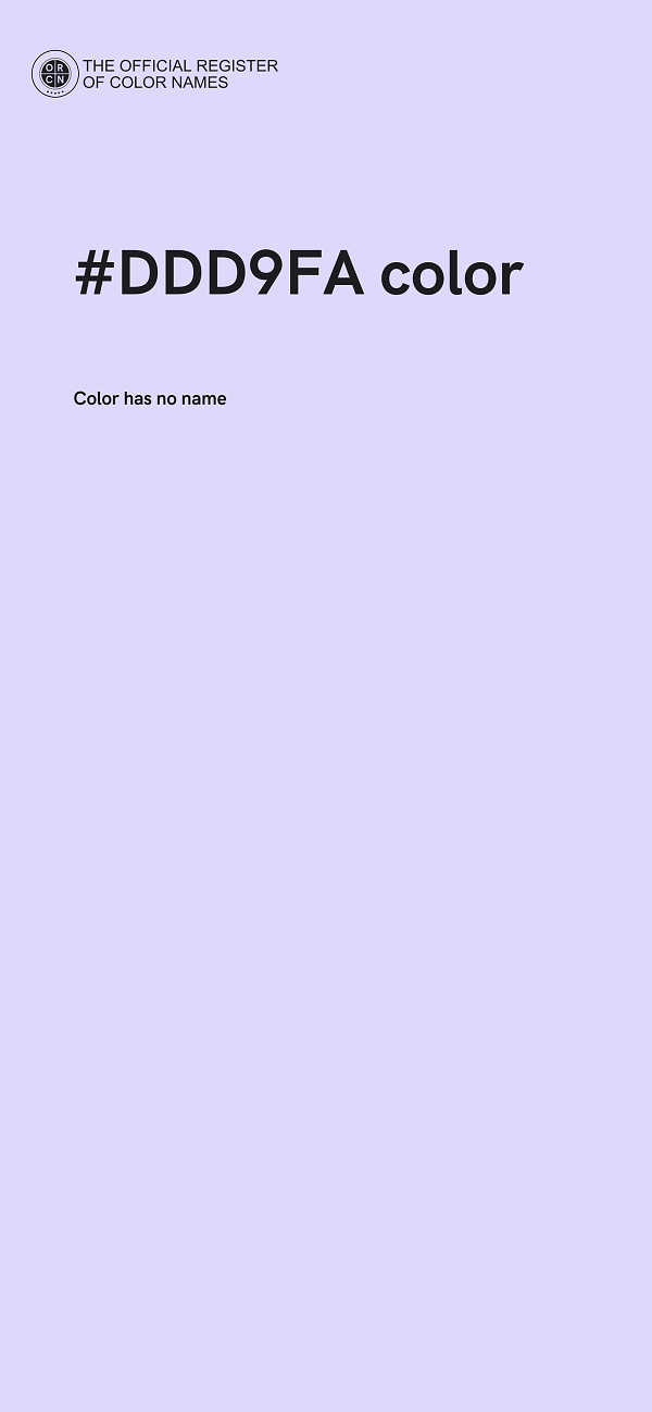 #DDD9FA color image