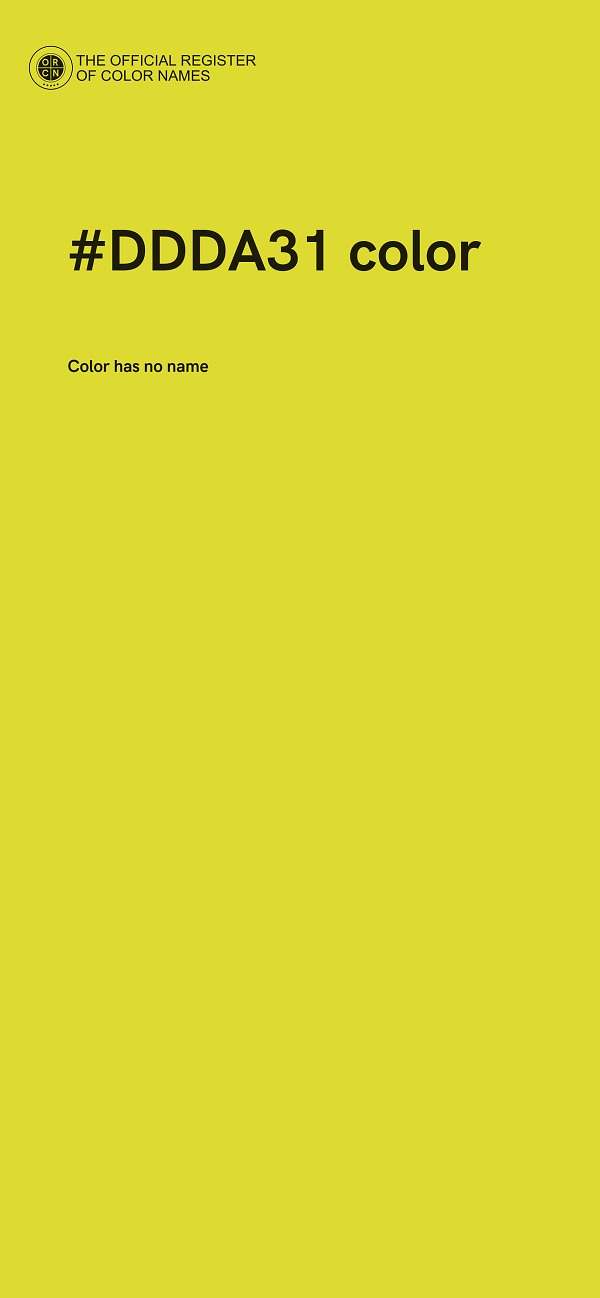 #DDDA31 color image