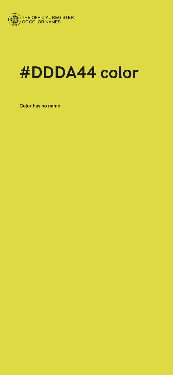 #DDDA44 color image