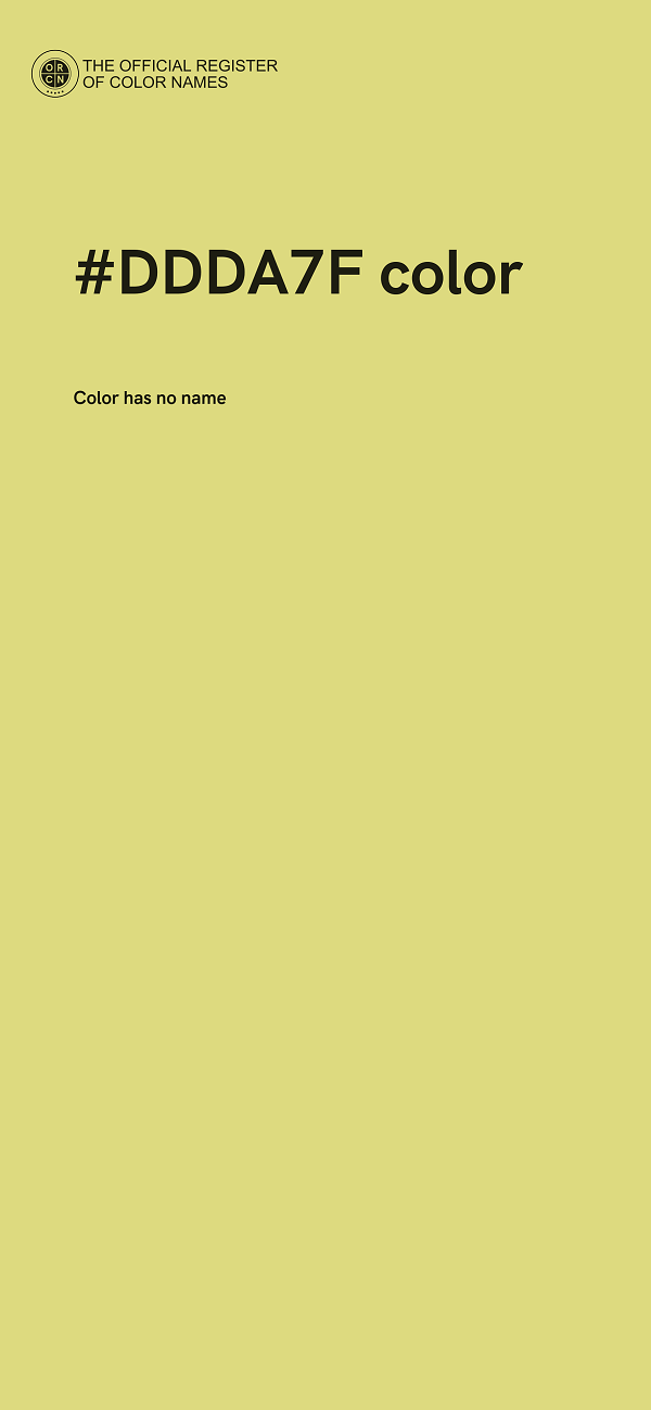 #DDDA7F color image