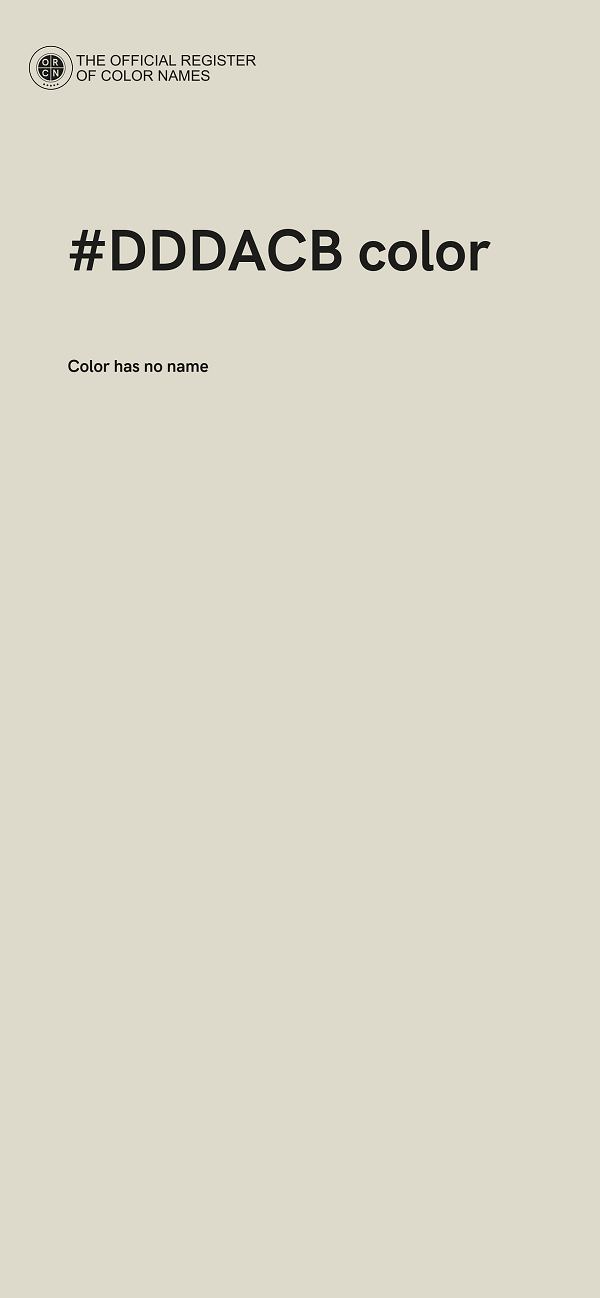 #DDDACB color image