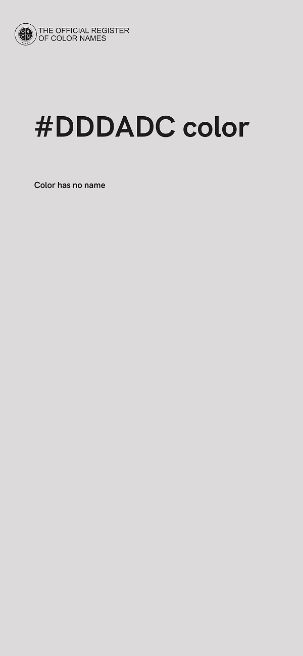#DDDADC color image