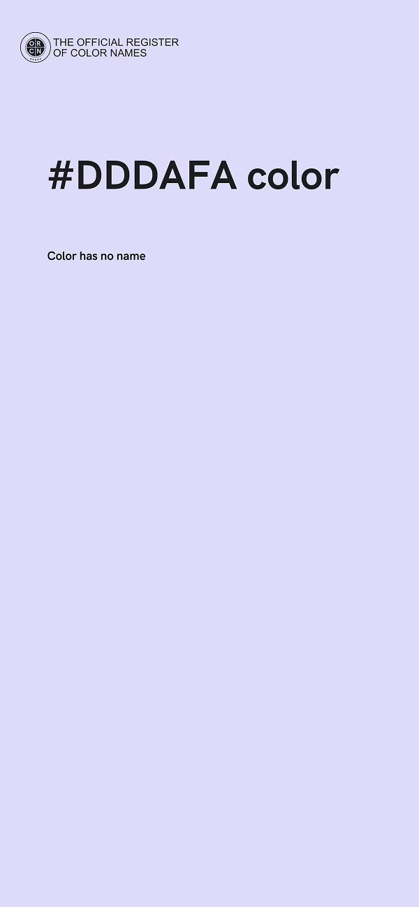 #DDDAFA color image