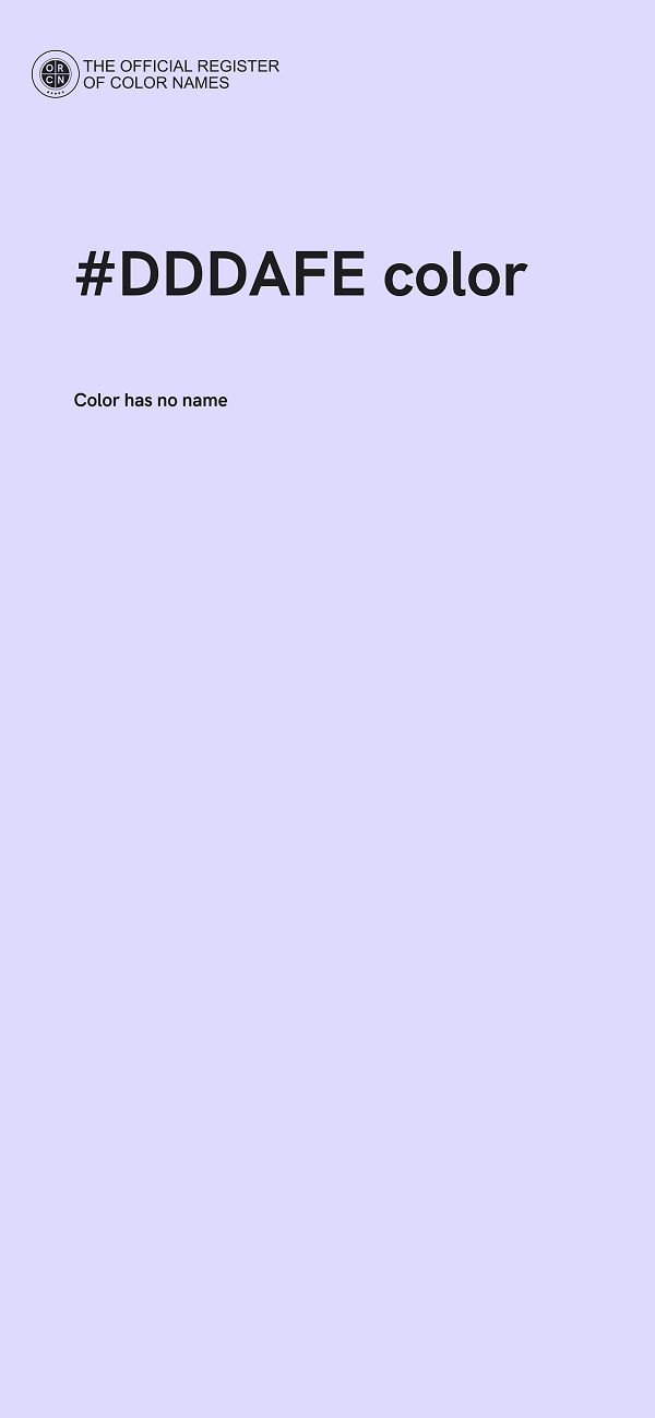 #DDDAFE color image