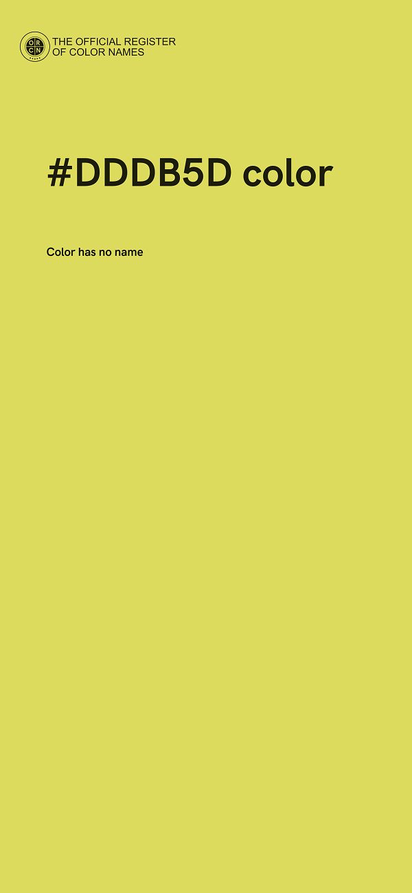 #DDDB5D color image