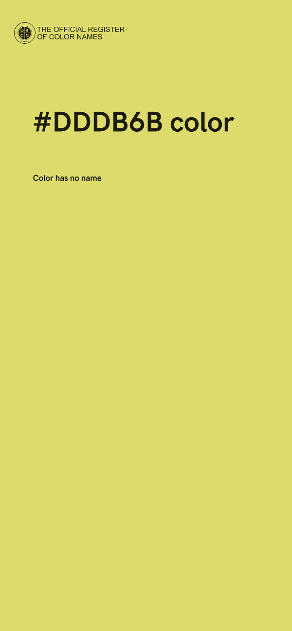 #DDDB6B color image