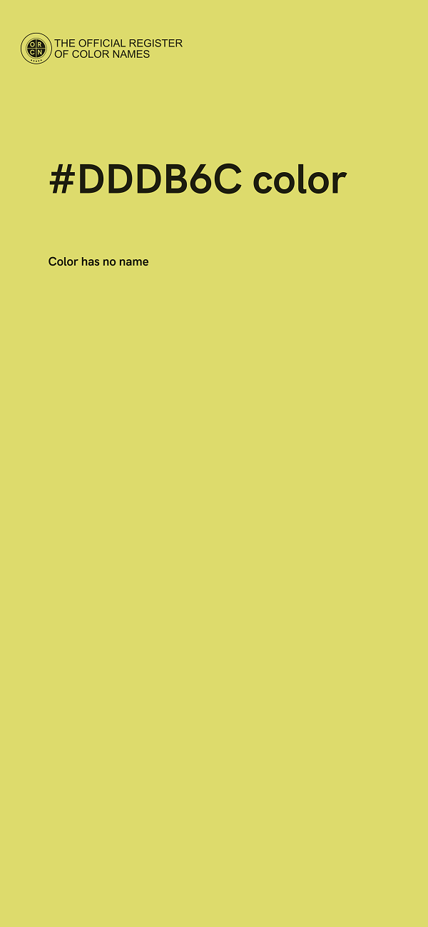 #DDDB6C color image